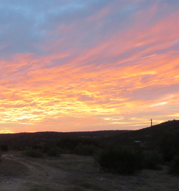 We can watch the sun rise on the last morning, and then it's time to go.