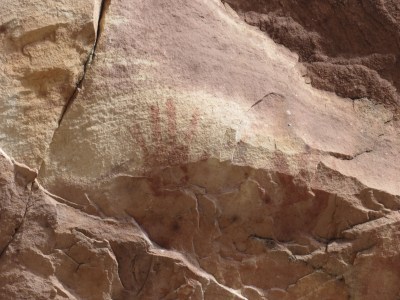 Ancient handprint.