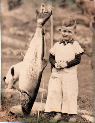boy with fish, 1934